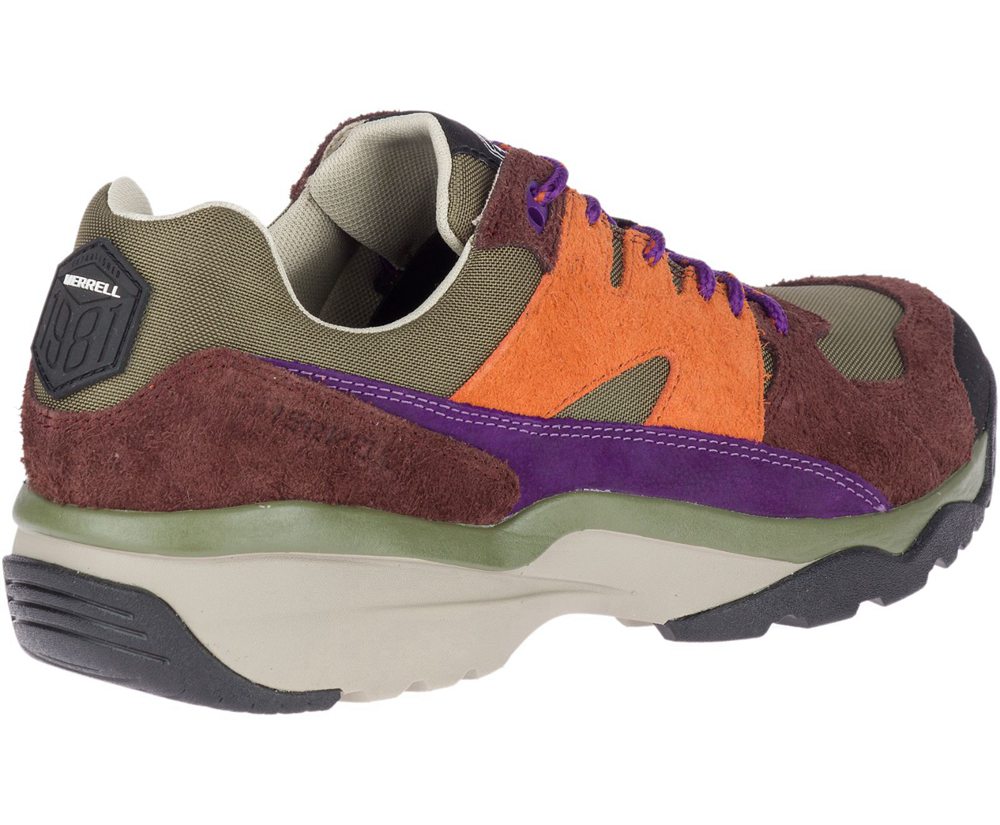 Merrell Sneakers Brown/Orange - Boulder Range - Mens 38ATYIHPS